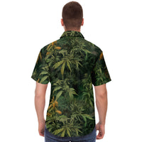 vêtement masculin manches courtes cannabis