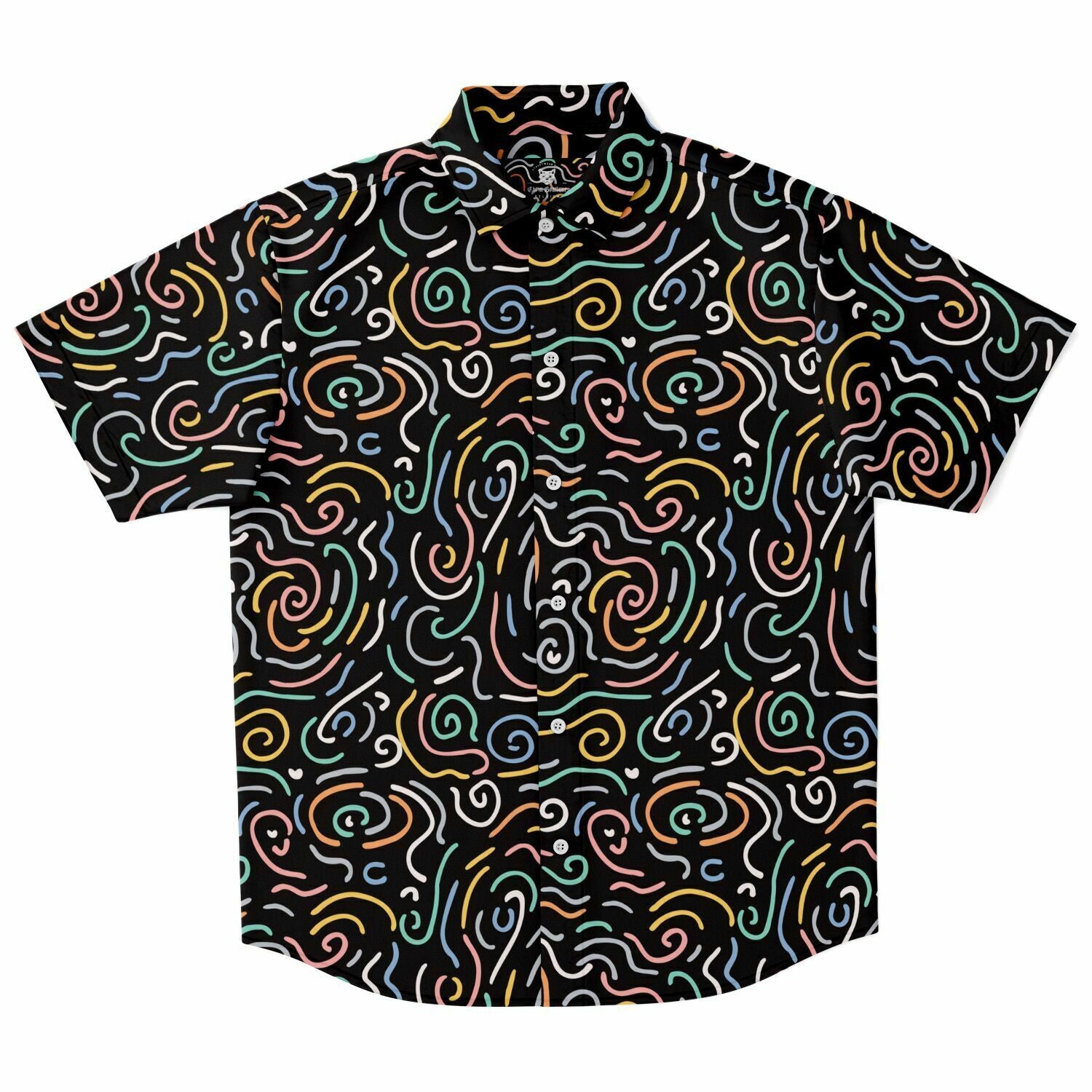 Short Sleeve Button Down Shirt - AOP copy