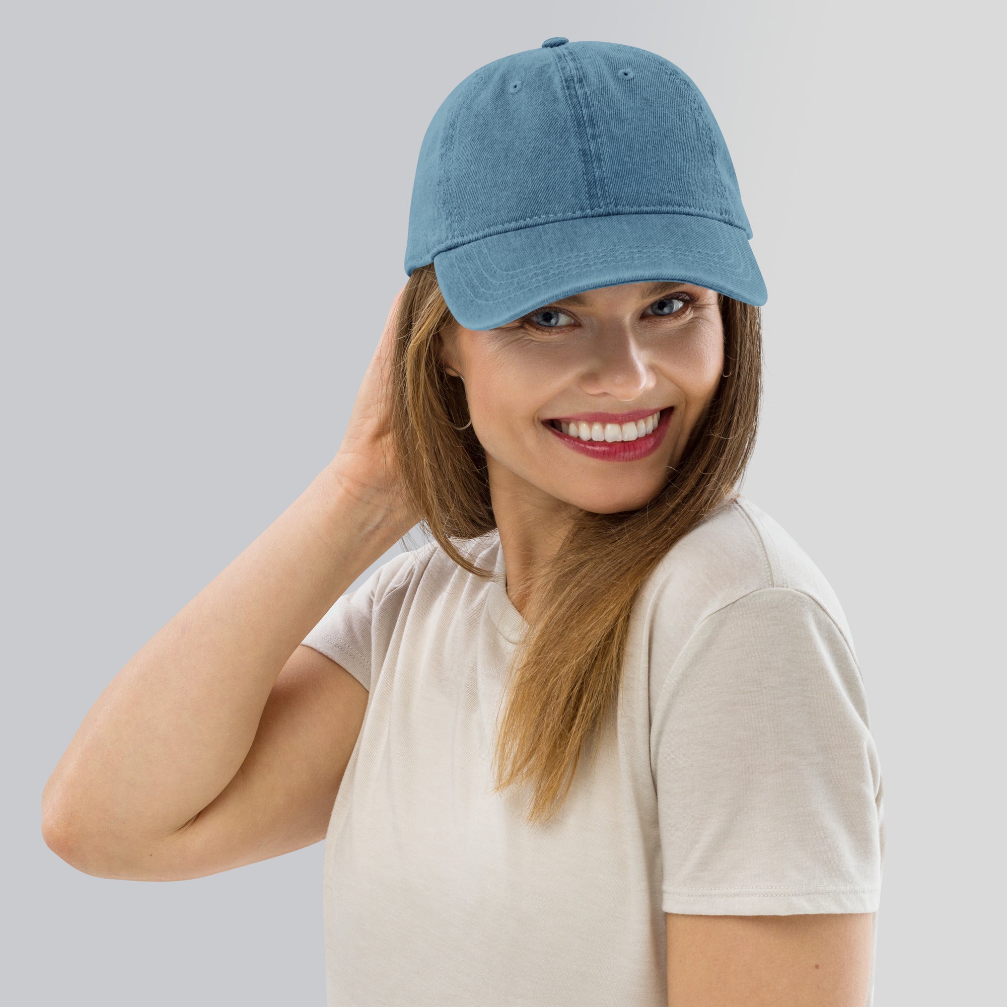 Casquette en jean pour femme - FLOWER POWER