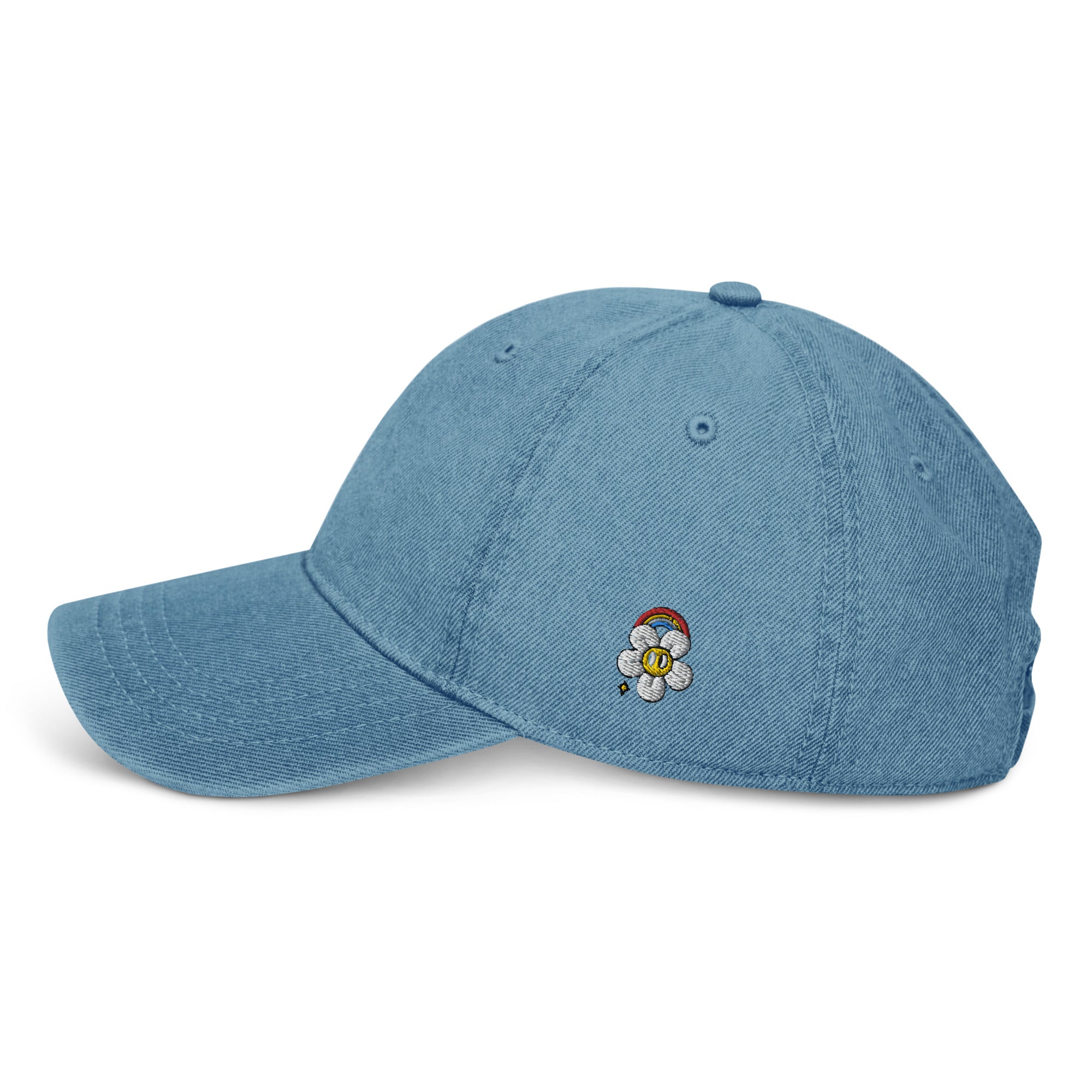 casquette jeans femme fleur