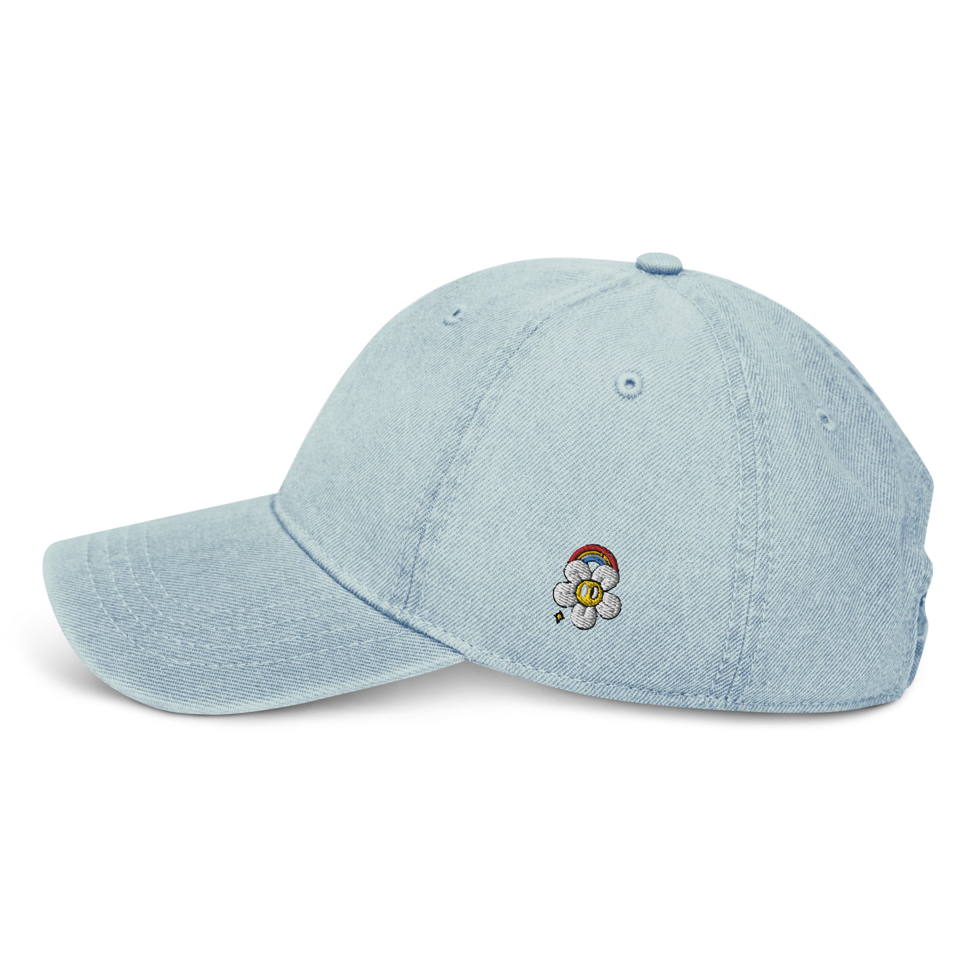 Casquette en jean pour femme - FLOWER POWER