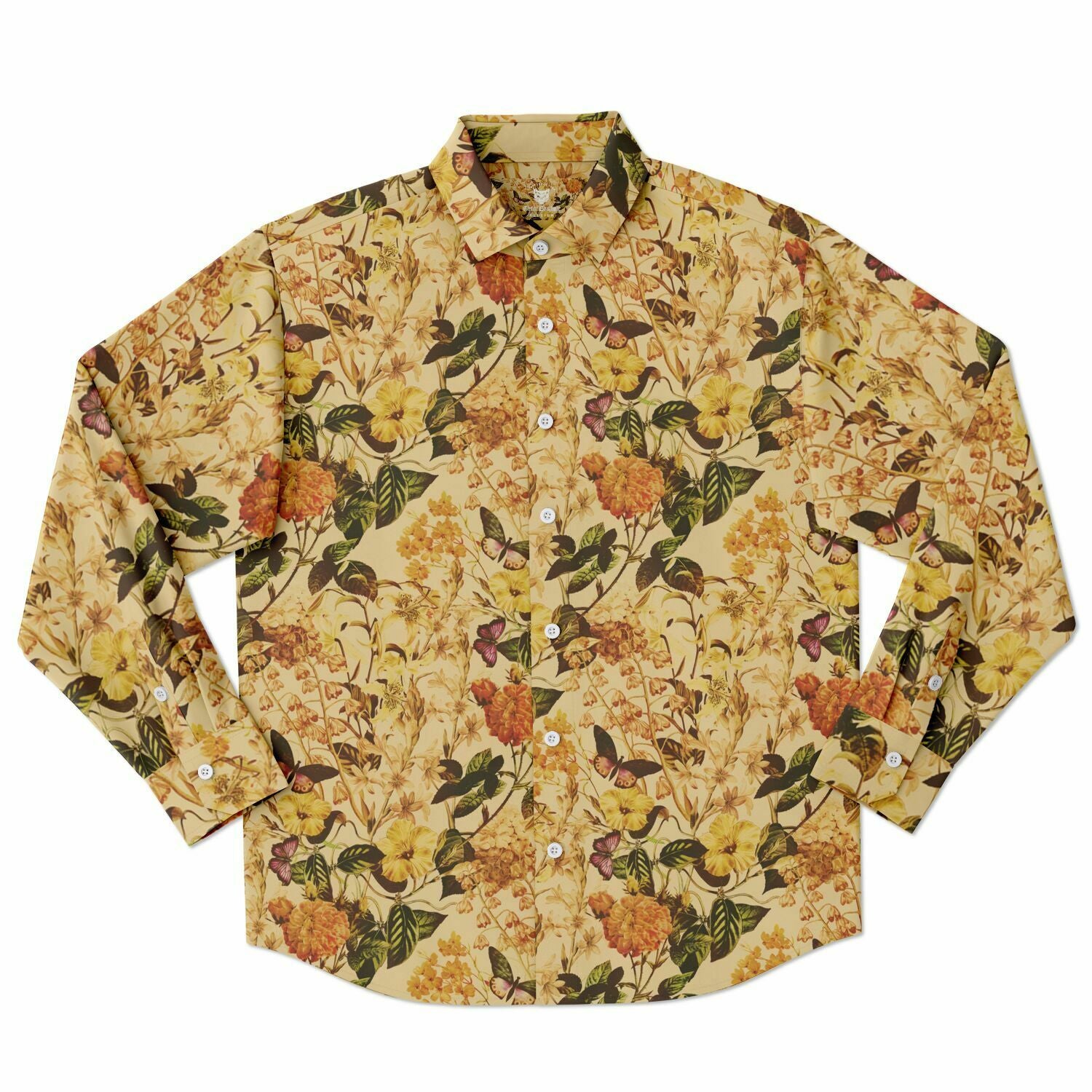 chemise élégante homme avec motifs floraux