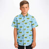 Chemise garçon originale crocodile skateur manches courtes
