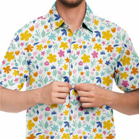 chemise printanière homme manches courtes