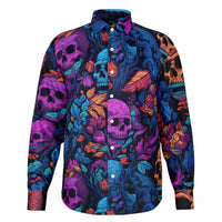 Chemise homme manches longues - Têtes de morts
