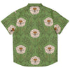 vêtement enfant chemise verte à fleurs