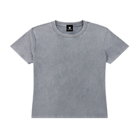 Packshot face du t-shirt délavé original gris délavé