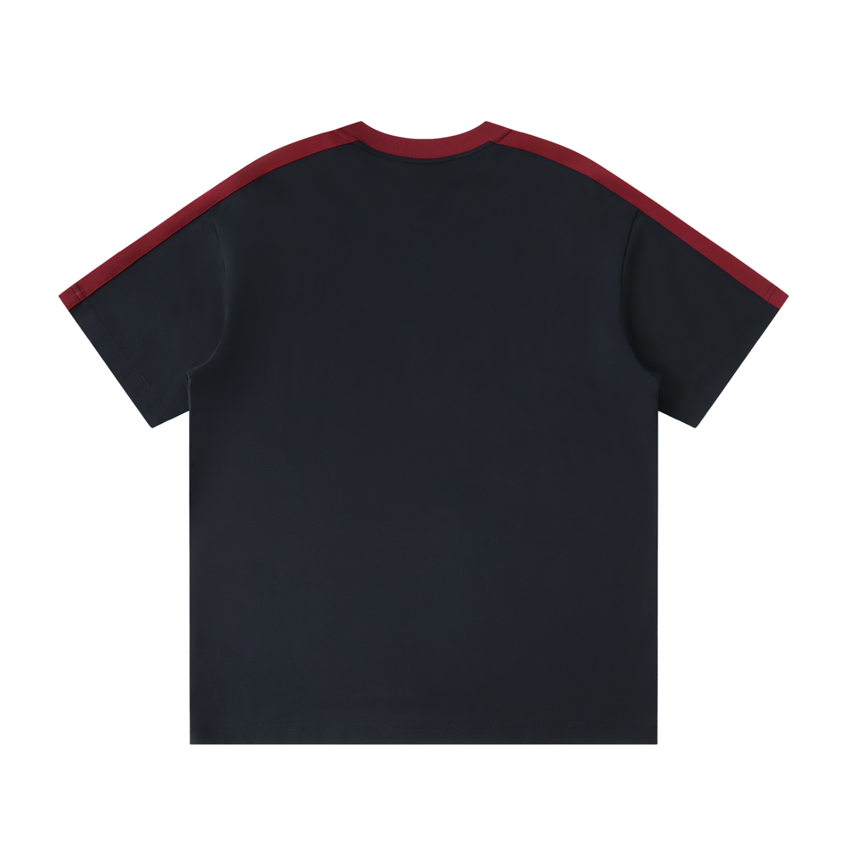T-shirt Bandes Épaule Original Noir — Streetwear Casual Belge