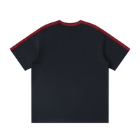 T-shirt Bandes Épaule Original Noir — Streetwear Casual Belge