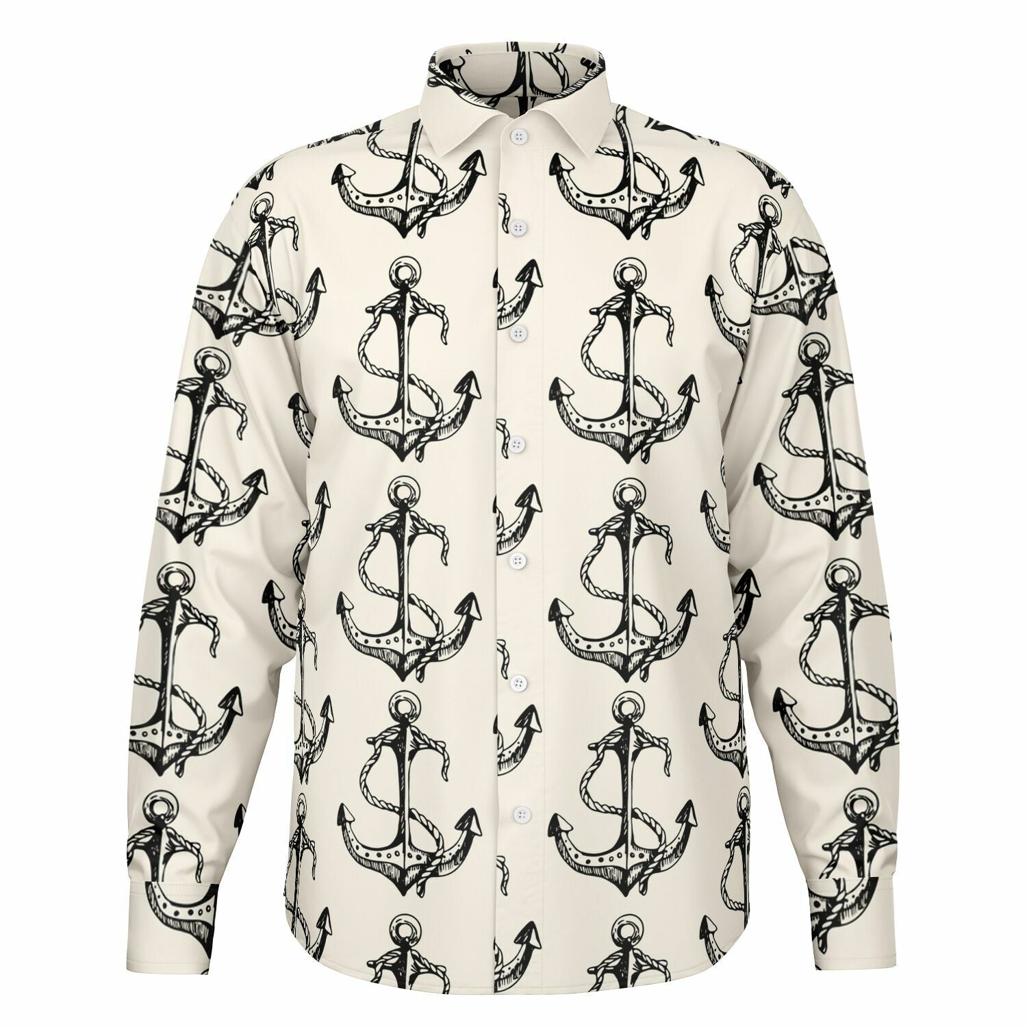 chemise élégante homme ancre marine