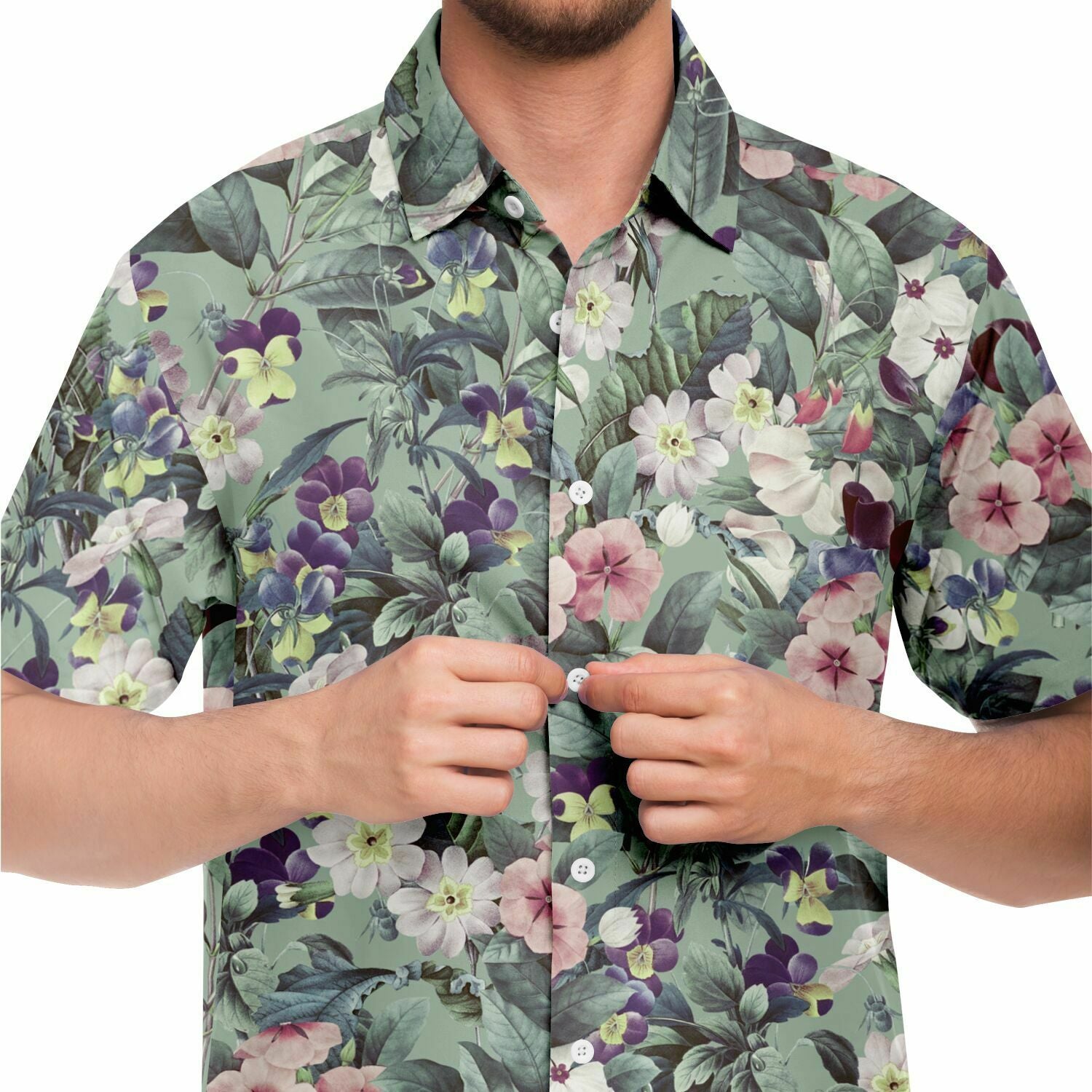 chemise élégante homme à fleurs
