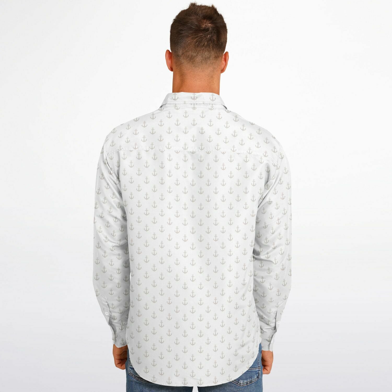 chemise homme à motifs marins