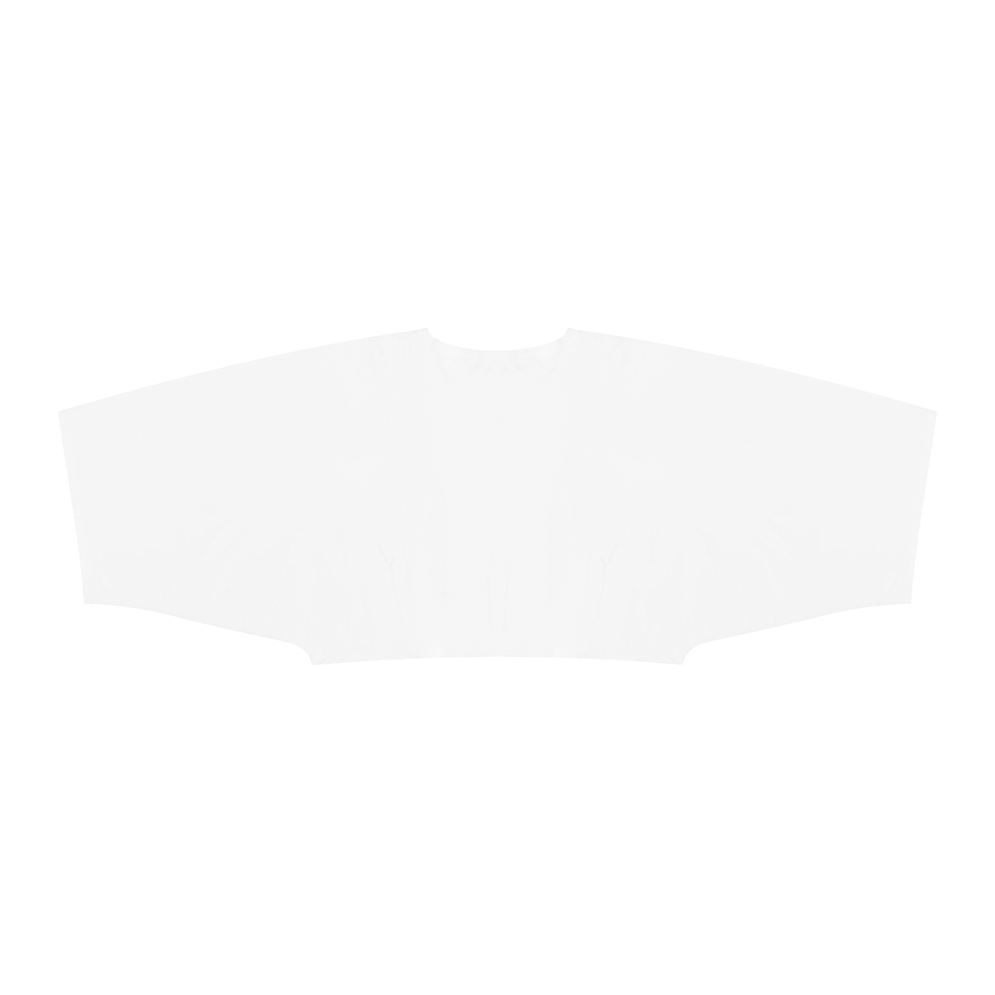 Packshot dos du t-shirt boxy original femme blanc