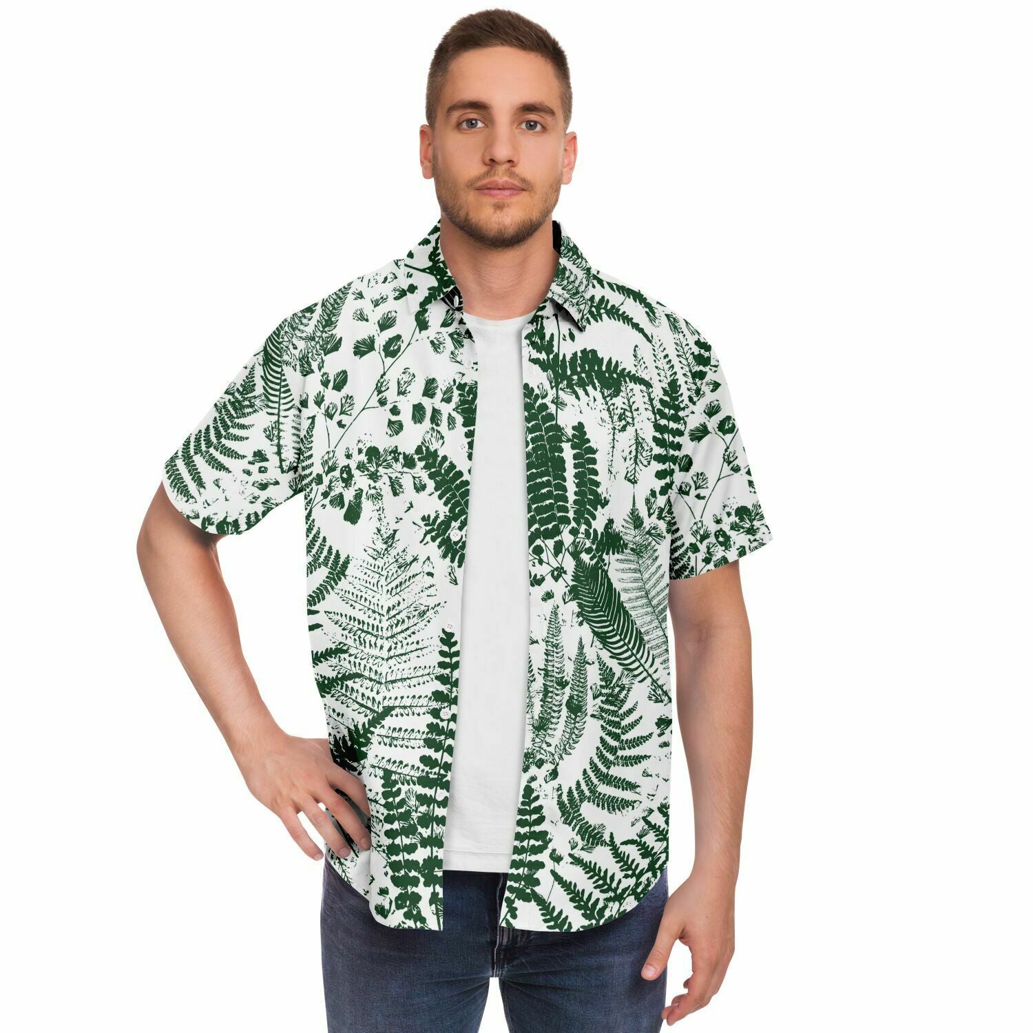 chemise homme à motifs floraux