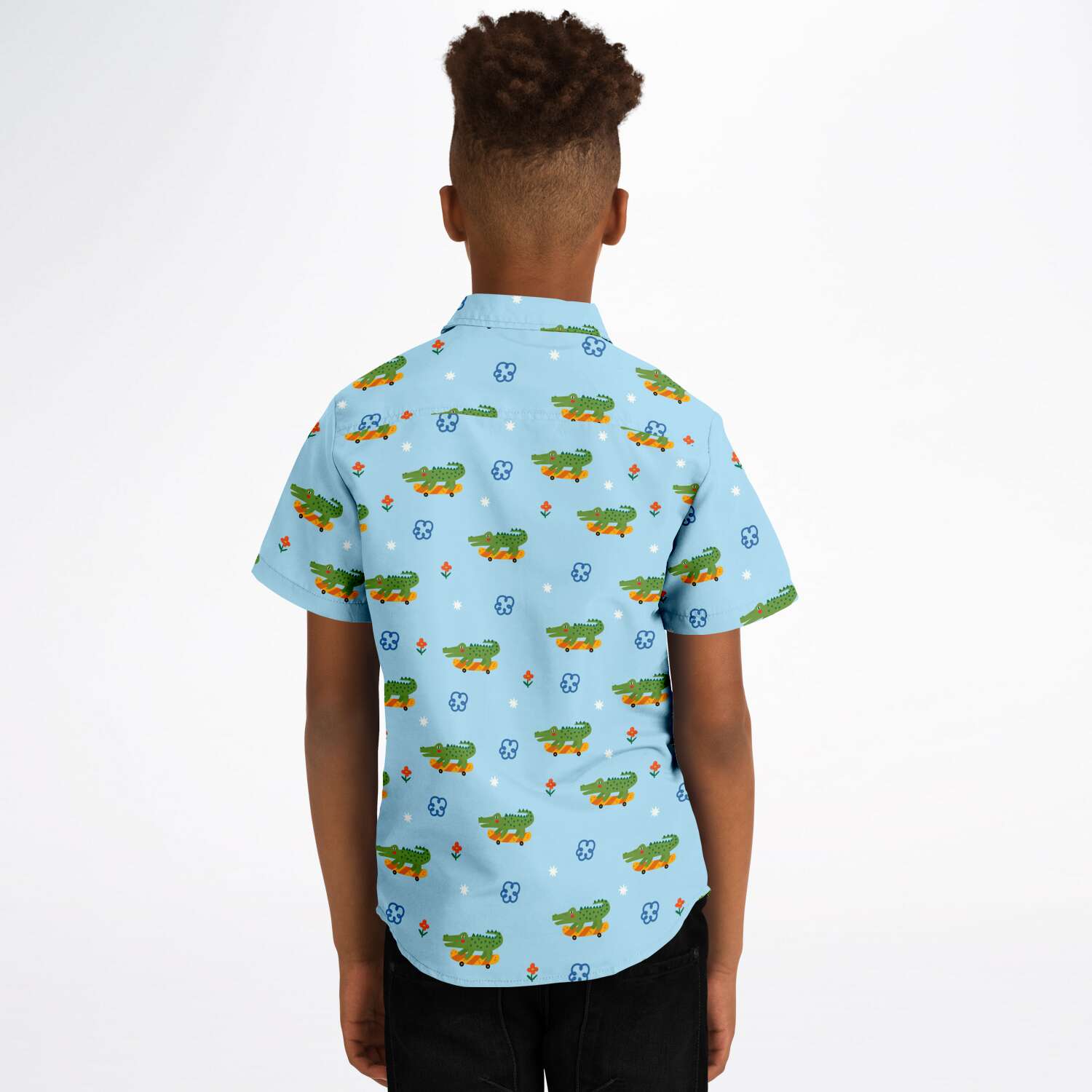 chemise design crocodile garçon