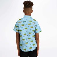 chemise design crocodile garçon