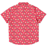 chemise pour garçon en rouge vif