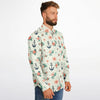 chemise à fleurs encre marine pour homme