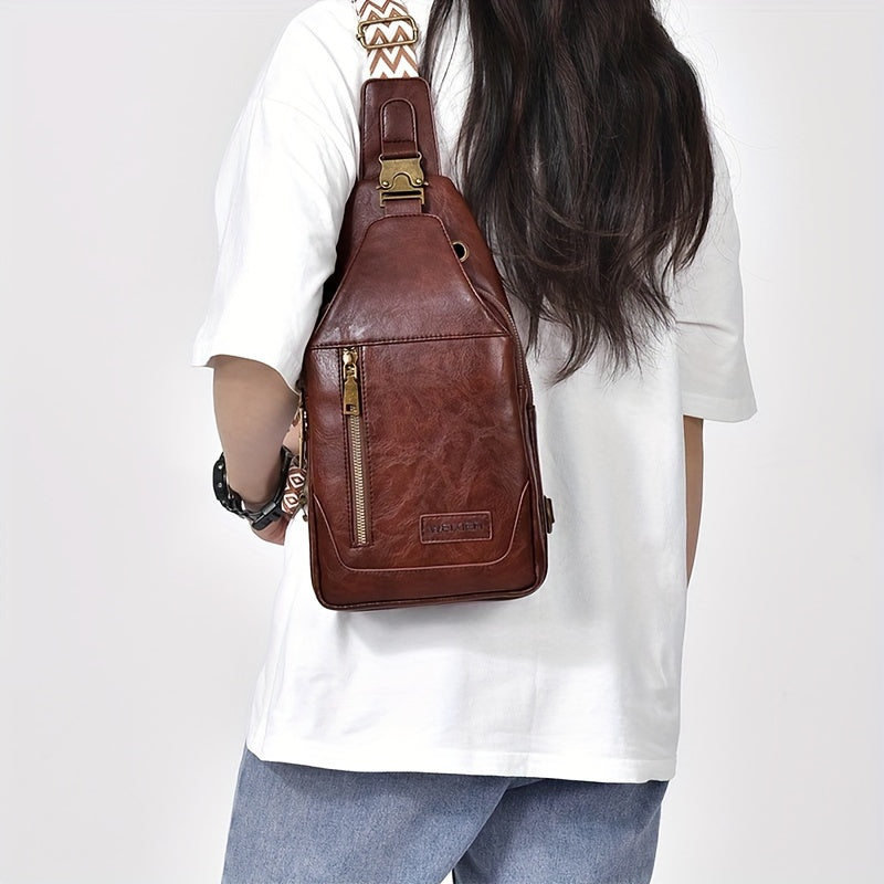 Sac poitrine en cuir vegan avec porte-cartes – vue 9 | CHT'M Boutique