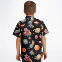 chemise estivale garçon design galactique