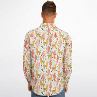 chemise tendance cactus à manches longues