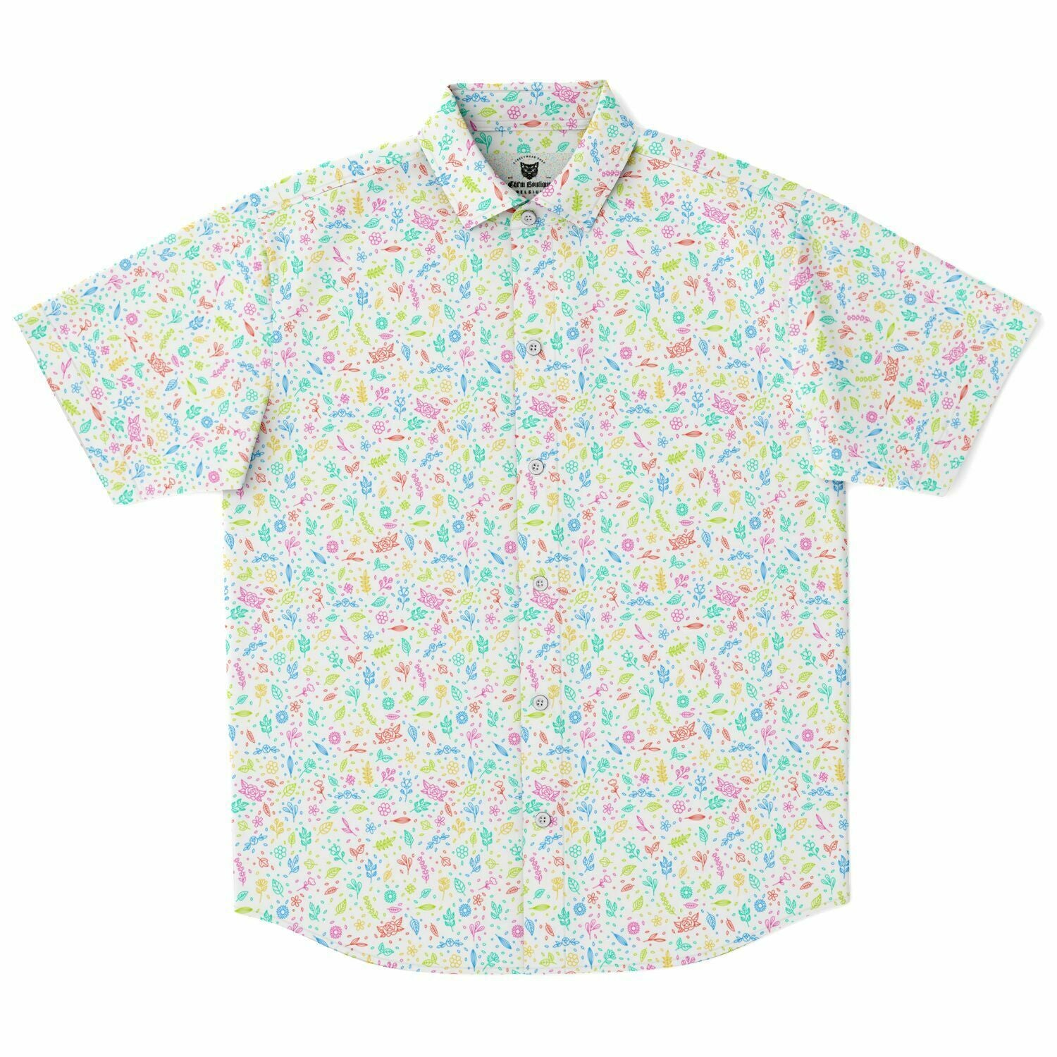 chemise casual homme à fleurs
