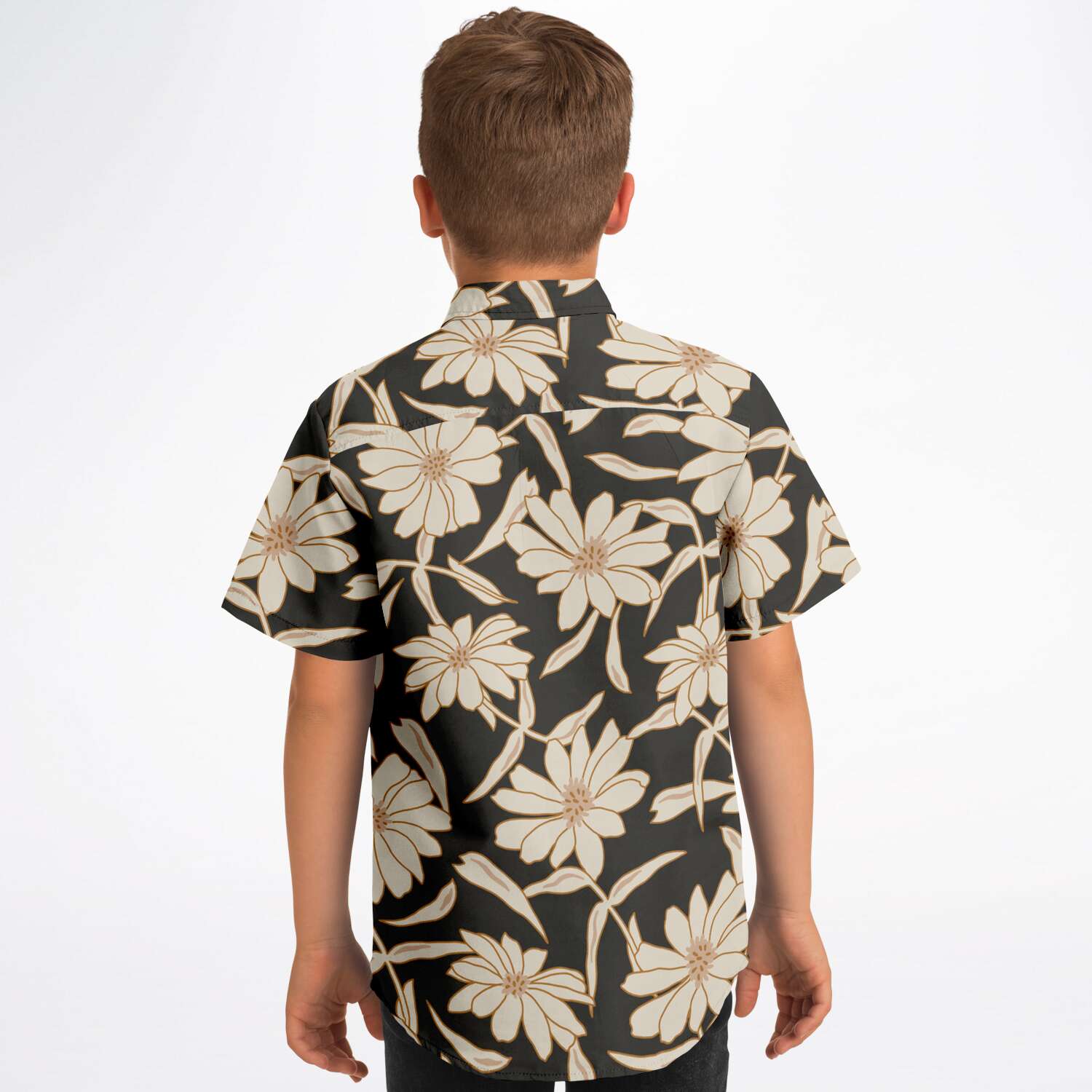 chemise tendance garçon avec motifs floraux