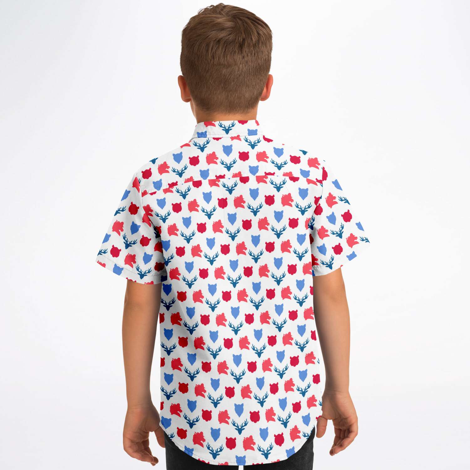 mode enfant chemise garçon blanche et rouge