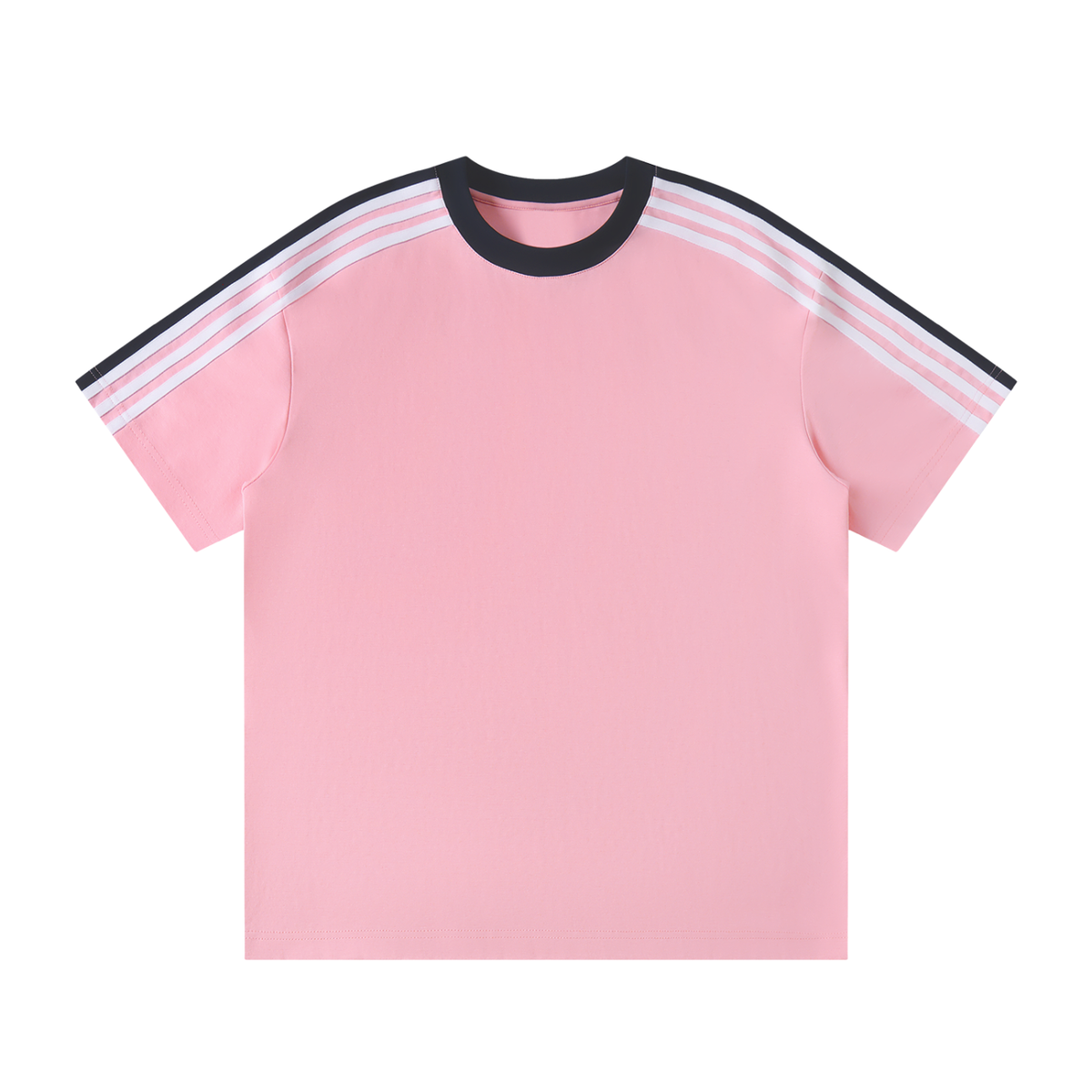 T-shirt Bandes Épaule Original Noir — Streetwear Casual Belge