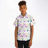 tenue d'été garçon fleurs de couleurs