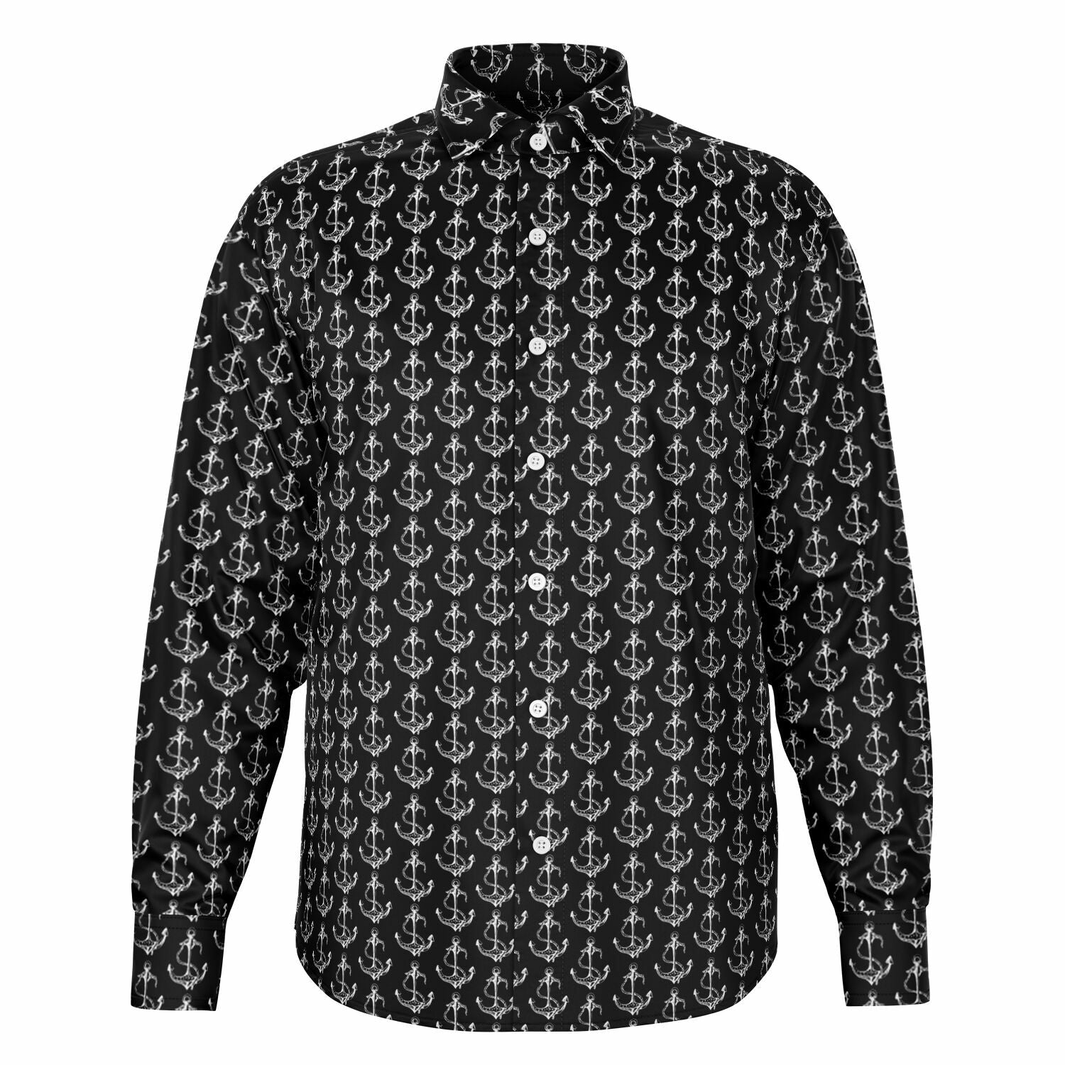 chemise marine à manches longues pour homme