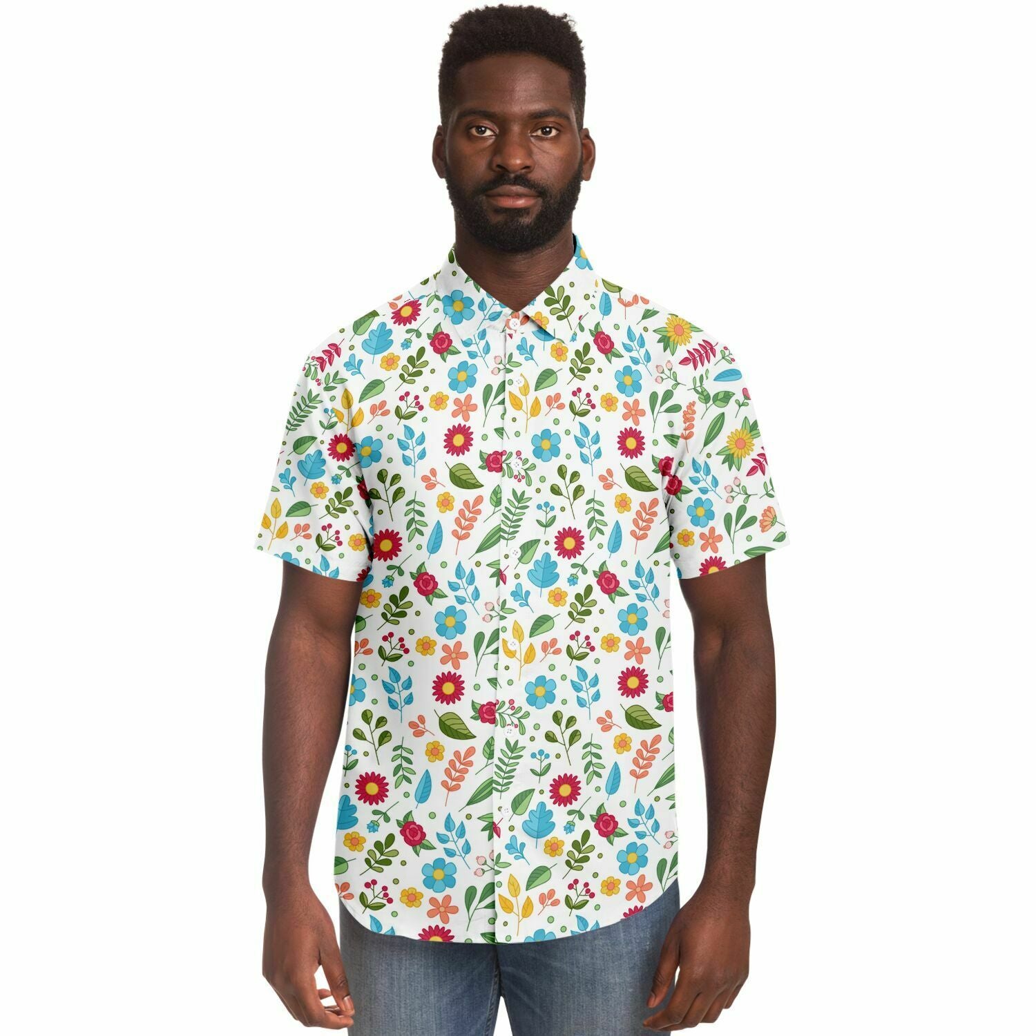 chemise florale pour homme