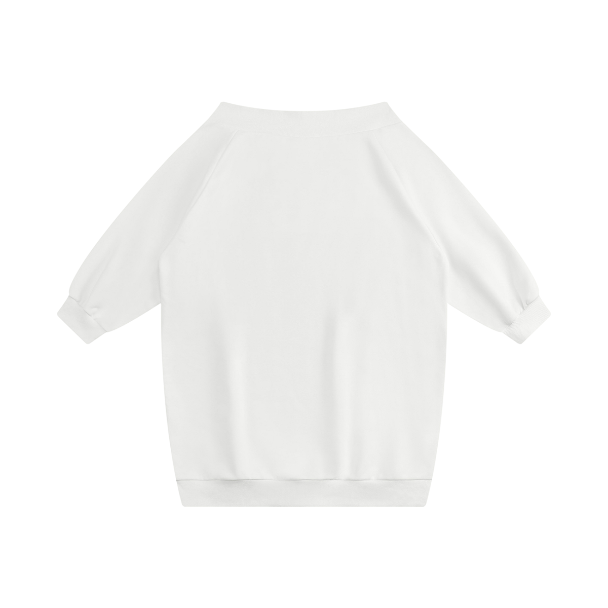 Dos de la robe sweat épaules dénudées femme blanc
