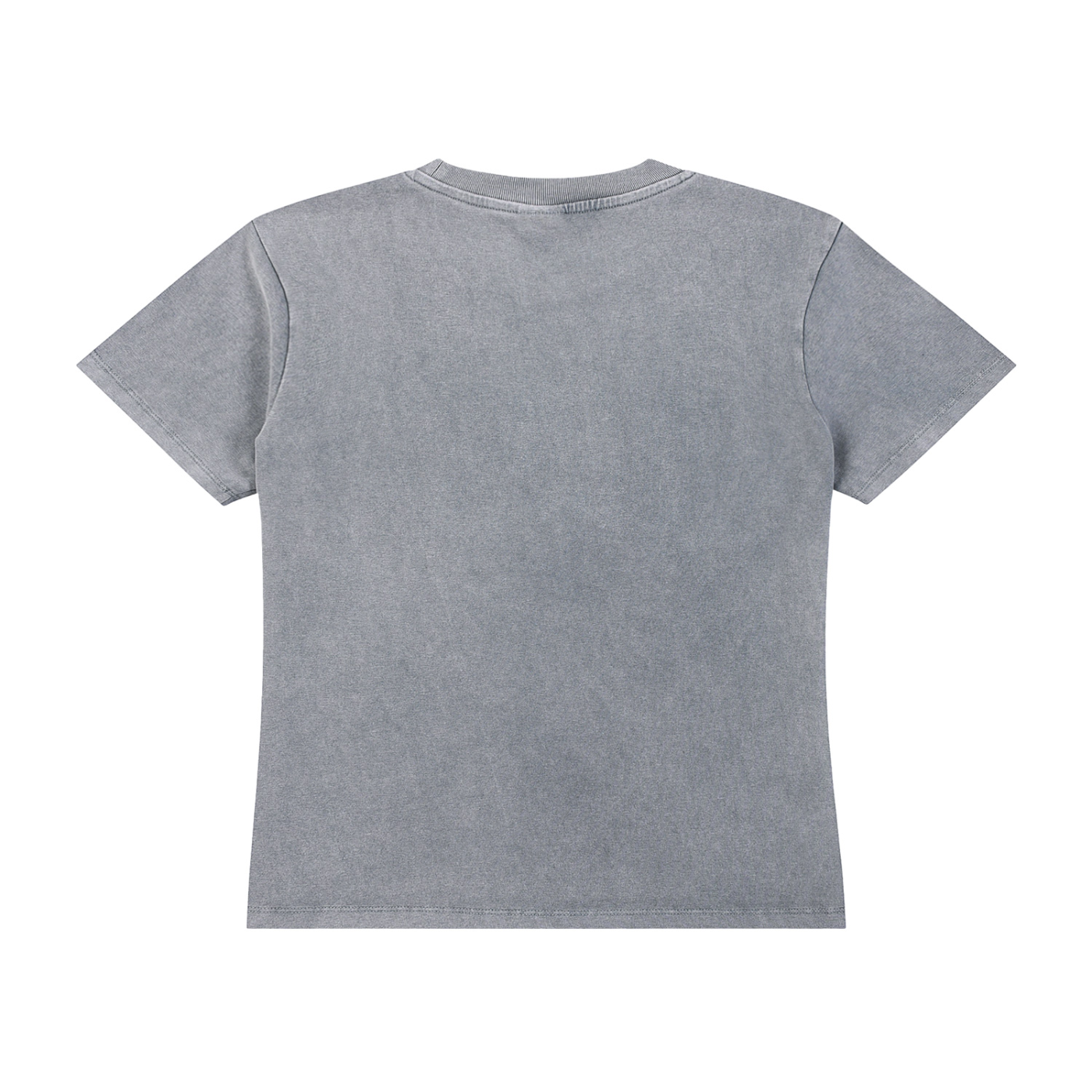 Packshot dos du t-shirt délavé original gris délavé
