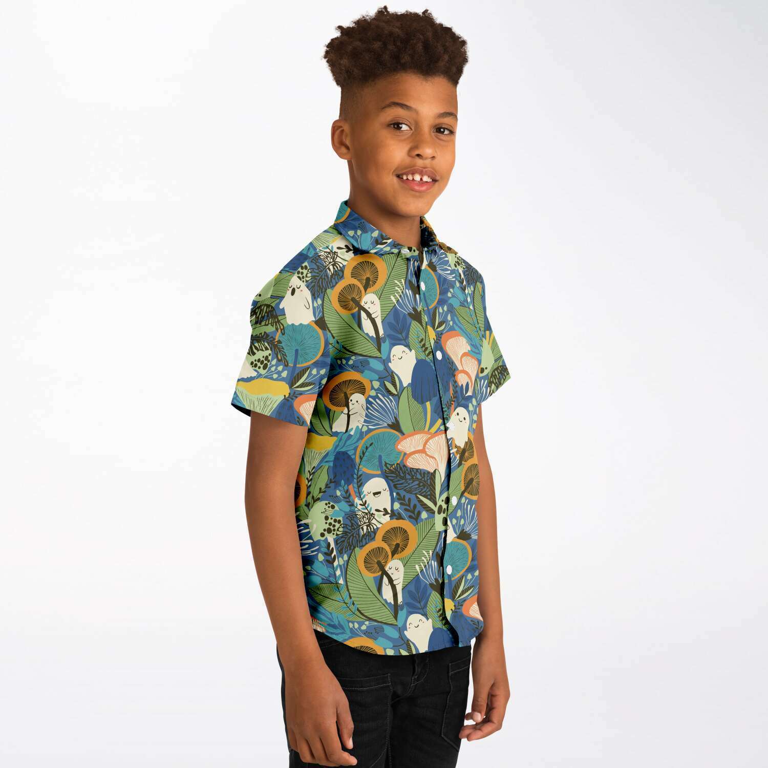 Chemise garçon originale savane manches courtes