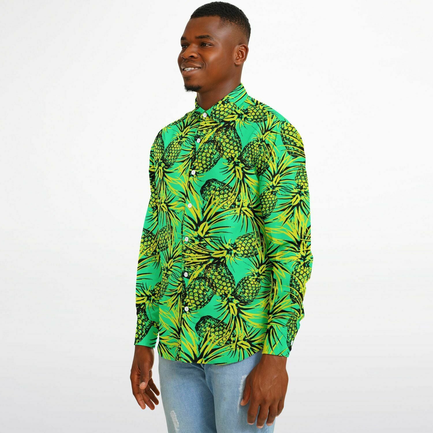 chemise estivale homme motif ananas
