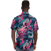 chemise homme imprimée manches courtes tendance
