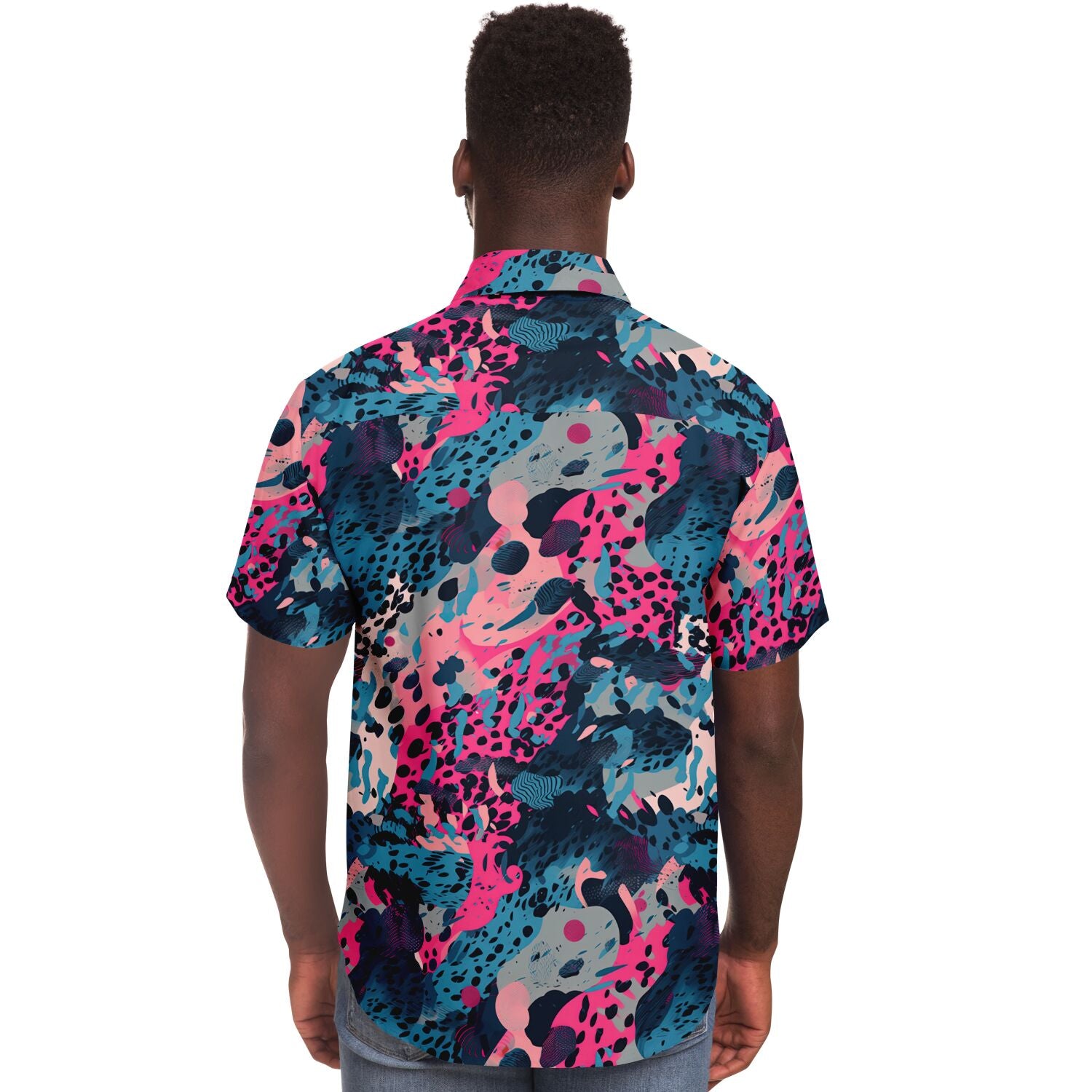 chemise homme imprimée manches courtes tendance