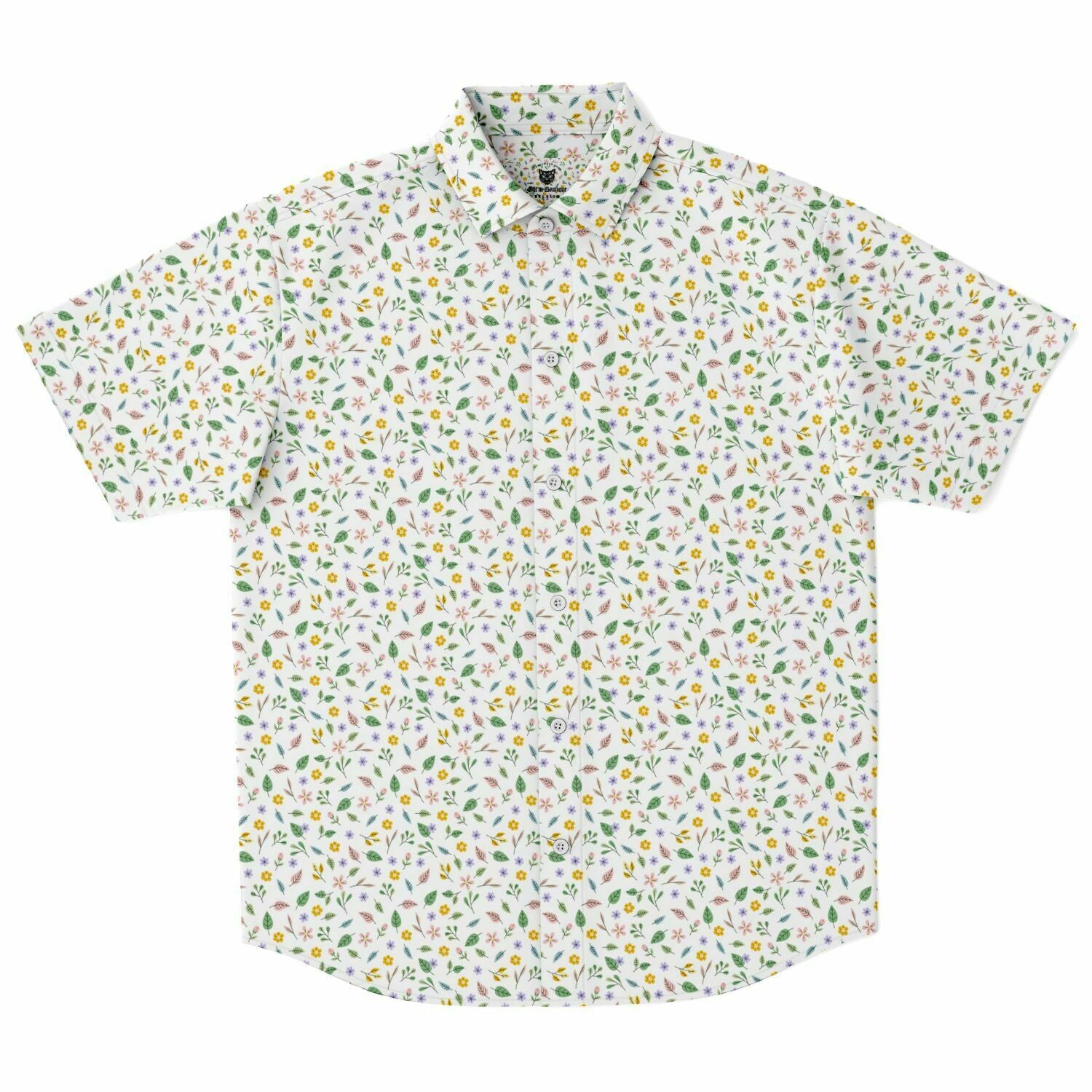 Chemise Homme Manches Courtes À Fleurs