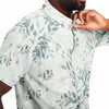 CHEMISE HOMME originale blanche à fleurs - MANCHES COURTES