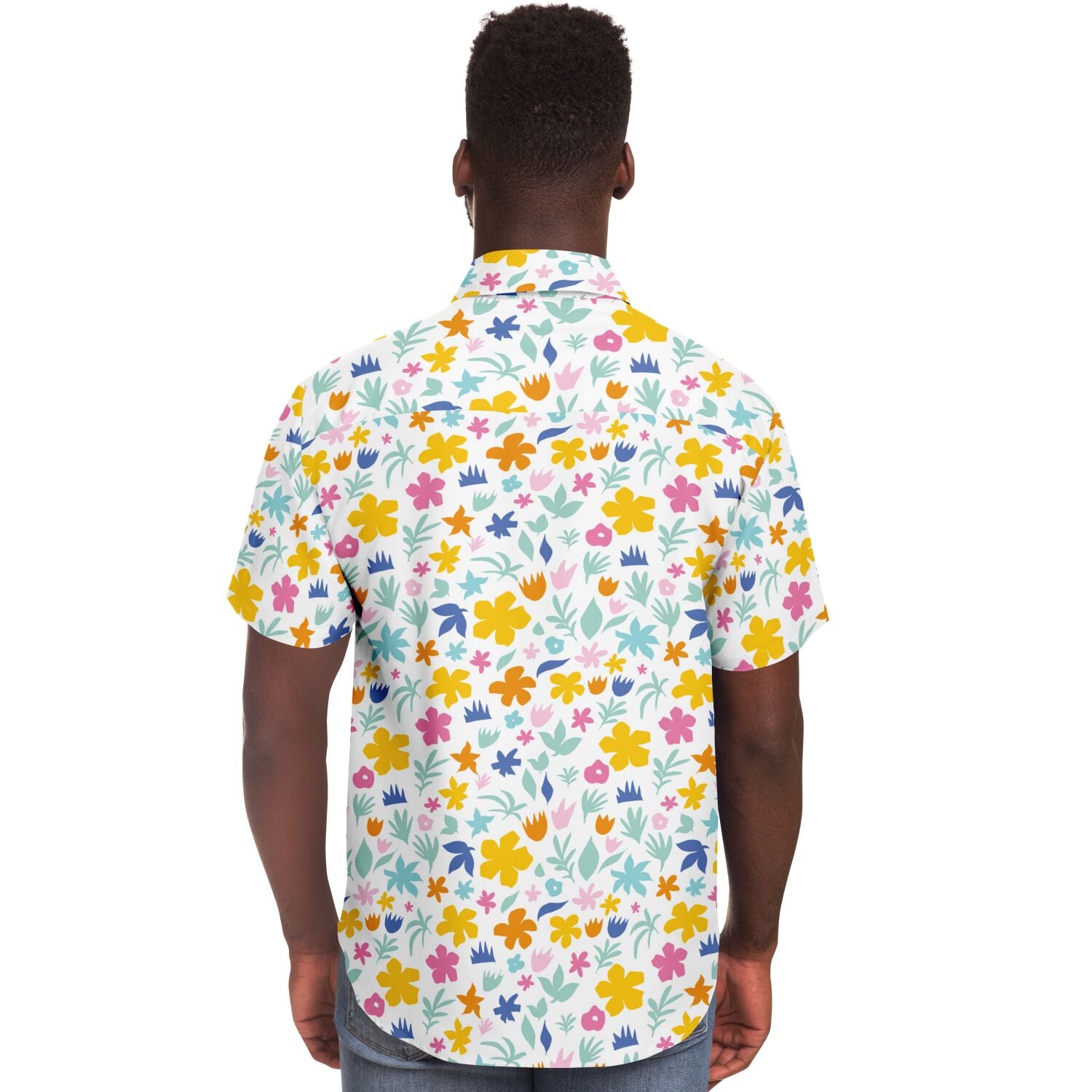 chemise décontractée homme fleurs