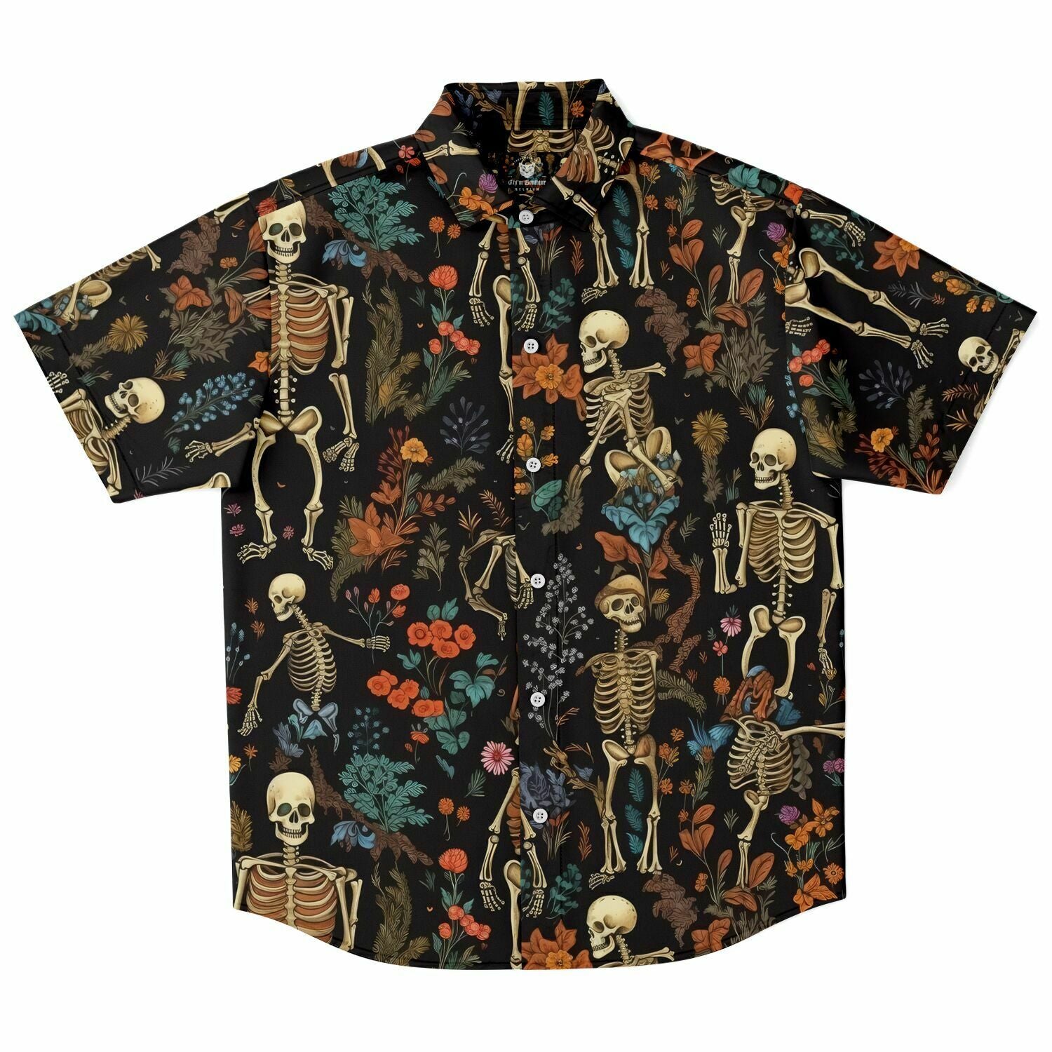 Chemise Homme Manches Courtes - Skeleton