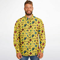 look original avec chemise jaune style tattoo