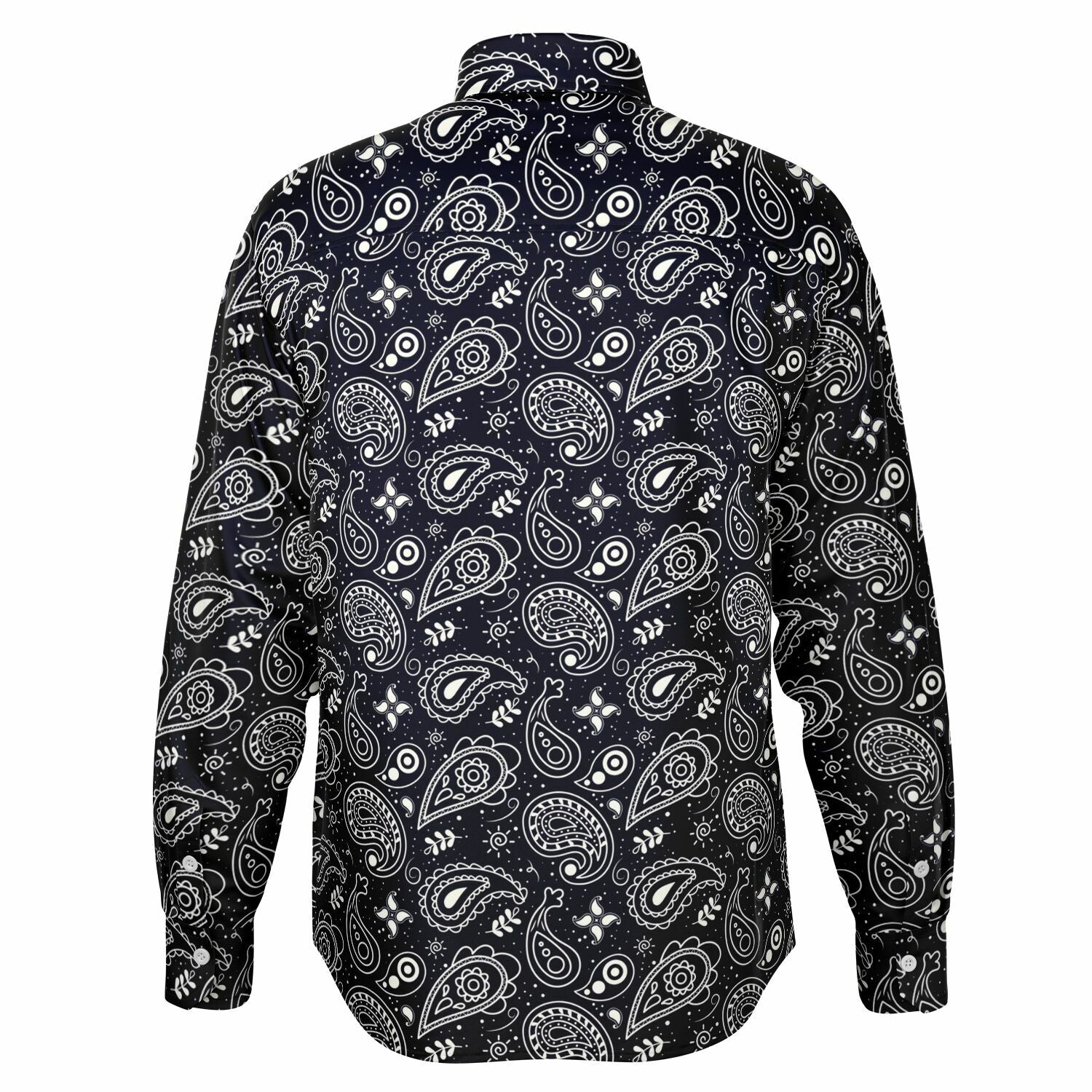 Chemise Homme noire Bandana - Manches Longues