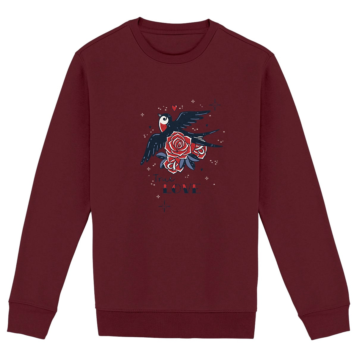 Pull - TRUE LOVE - face_bordeaux