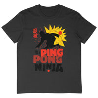 T-Shirt OVERSIZE - "I'M A PING PONG NINJA" - face_noir