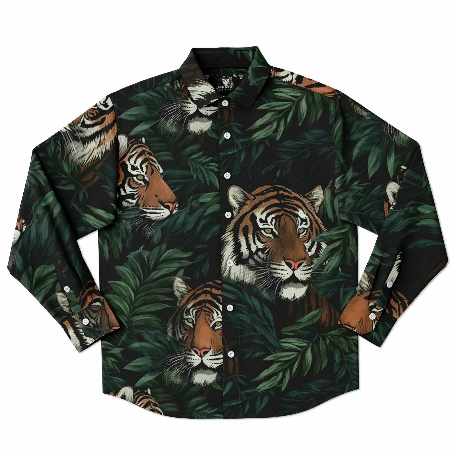 chemise élégante homme motif tigre