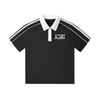 Contrast Collar Short-Sleeve Polo Shirt