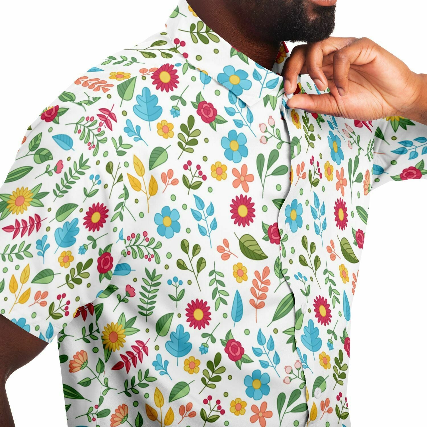 chemise homme mode été à fleurs