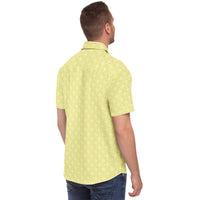 chemise homme design floral manches courtes